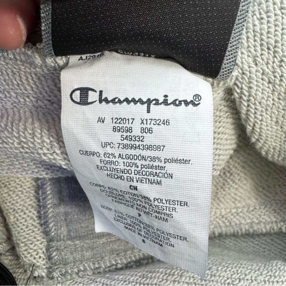Champion French Terry‎ Overall Shorts in Heather Grey Size Small Adjust - Picture 8 of 10